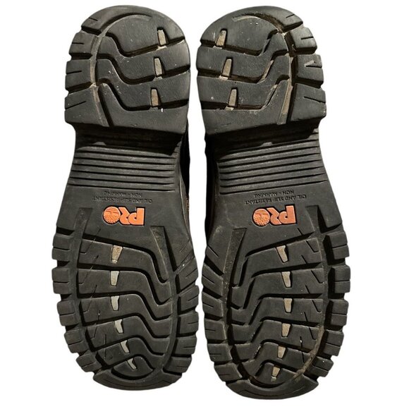 Timberland PRO Helix Work Boots Mens US 10W Brown Alloy Toe EH 86518 Leather 6” - Picture 9 of 9